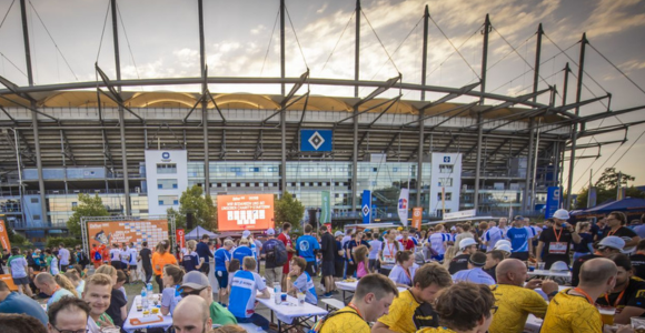 Zieleinlauf B2Run Hamburg 2023
