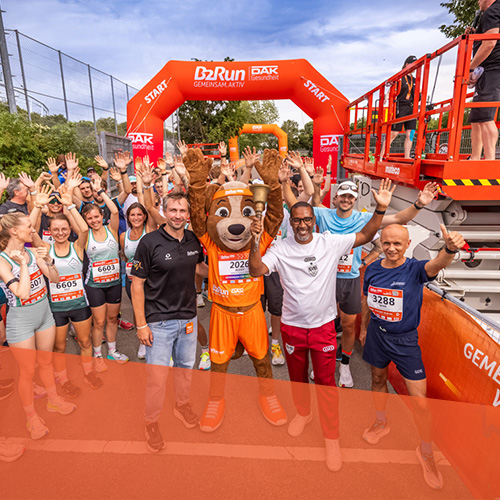 Bilder vom Start beim B2Run Stuttgart